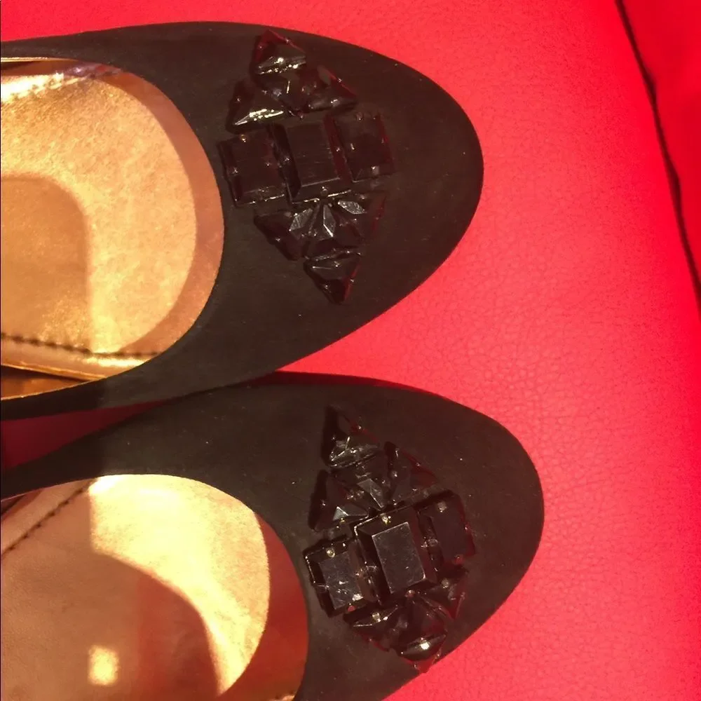 BCBGeneration suede platform shoes.